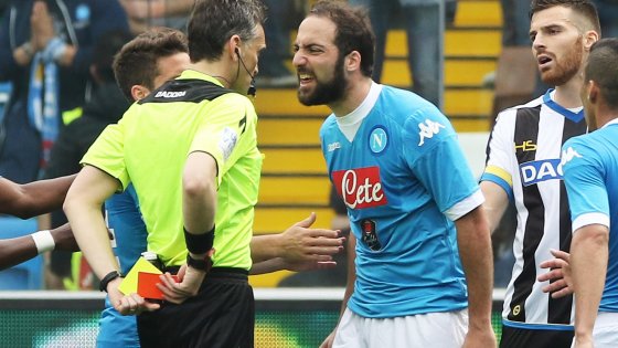 Higuain è innamorato del Napoli. Mai espulsione fu più dolorosa e dolce