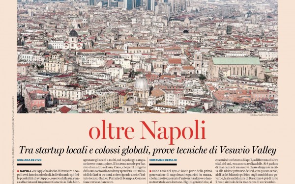 Su Pagina99 un reportage sulla Napoli innovativa
