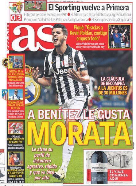 Altro che Higuain alla Juventus, le notizie sono due: Tevez parte e il Real Madrid rivuole Morata