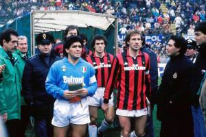 Baresi Maradona Napoli Milan