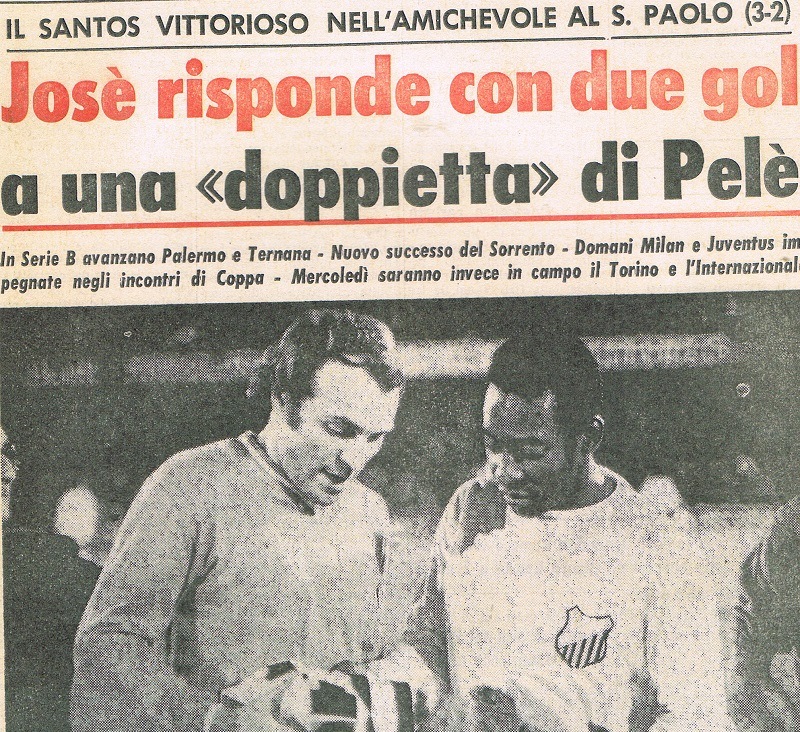 Le sfide di Pelé al Napoli: Ginulfi gli parò un rigore, Montefusco lo marcò