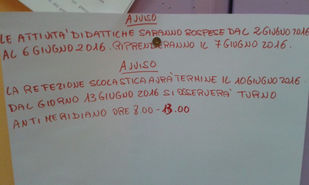 Per i bambini della materna Cinquegrana di Napoli la refezione si ferma oggi, per gli altri no Per i bambini della materna Cinquegrana di Napoli la refezione si ferma oggi, per gli altri no