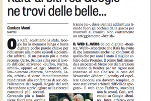La Gazzetta prova a replicare alle accuse di Benitez e va su Internet ma sbaglia a cercare item-thumbnail