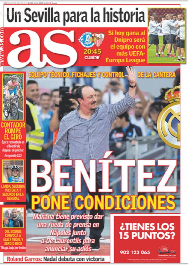 L’addio di Benitez