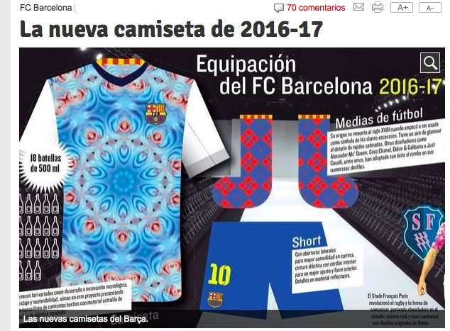Come potrebbe essere la nuova maglia del Barcellona (altro che vomitage) Come potrebbe essere la nuova maglia del Barcellona (altro che vomitage)