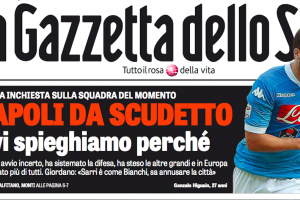 La Gazzetta scrive che il Napoli è il favorito per lo scudetto item-thumbnail