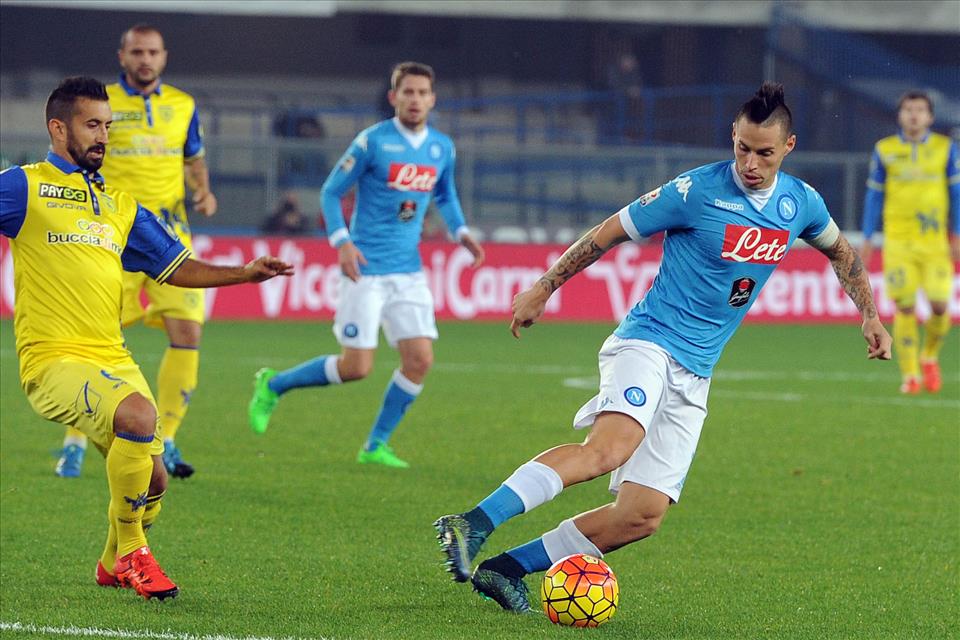 Chievo-Napoli 0-1, pagelle /  Callejon guardiano sarrita, Albiol perfetta spalla di Koulibaly, Hamsik è il faro