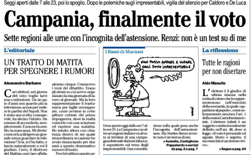 Complimenti al Mattino che non si accoda al populismo per le elezioni in Campania. Peccato che non lo abbia fatto anche per il Napoli di Benitez e De Laurentiis