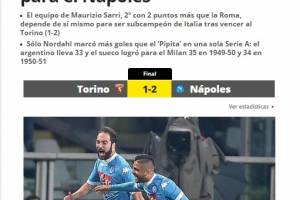 Per la stampa estera, è il giorno della Champions e di Gonzalo Higuain item-thumbnail