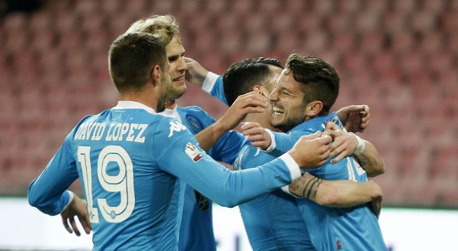Il Napoli si conferma nel club dei cento gol fatti (ma in meno partite). E Sarri evoca il Bilbao