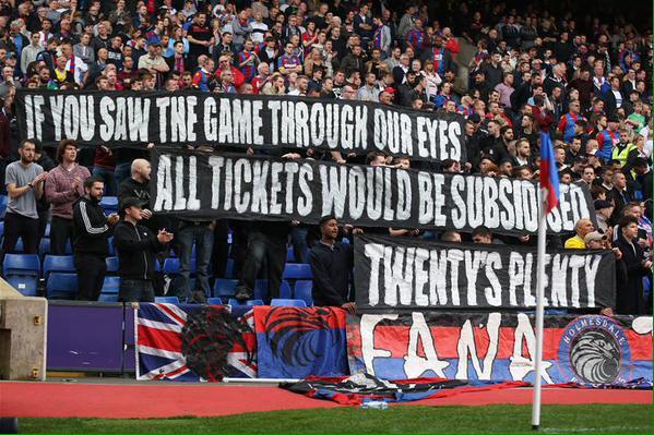 ll successo mediatico della protesta dei tifosi inglesi contro il caro-biglietti