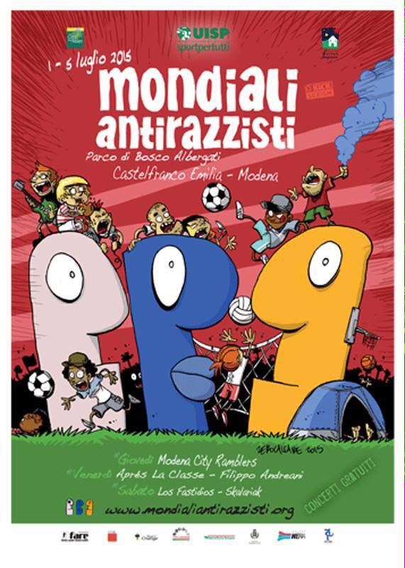 Al via i mondiali antirazzisti, manifesto firmato da Zerocalcare