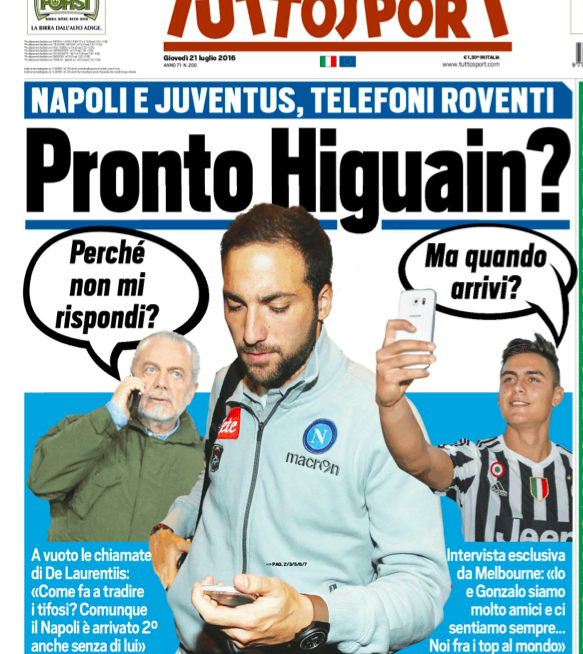Il Napoli tradisce nervosismo e smentisce persino Tuttosport