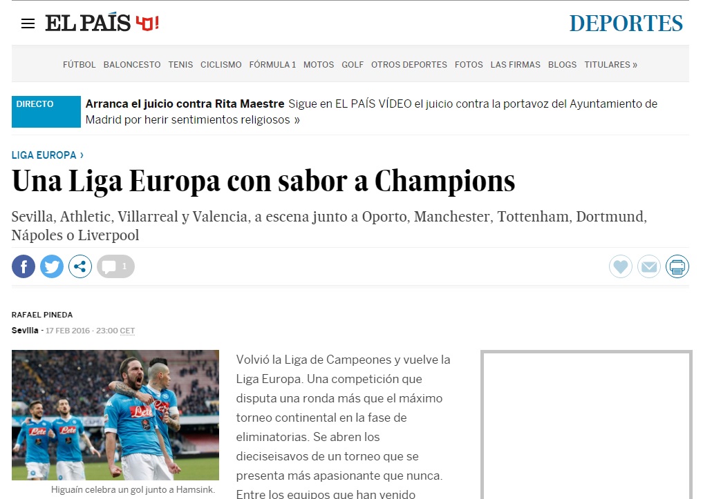 Villarreal-Napoli, per i giornali spagnoli è una partita «con sabor a Champions» Villarreal-Napoli, per i giornali spagnoli è una partita «con sabor a Champions»