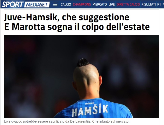 La Juve vende Pogba ma in Italia si parla di Hamsik bianconero