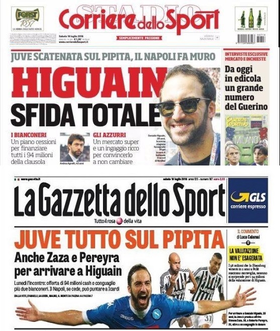 Niente di nuovo sul fronte Occidentale (Higuain), ed è solo l’inizio Niente di nuovo sul fronte Occidentale (Higuain), ed è solo l’inizio