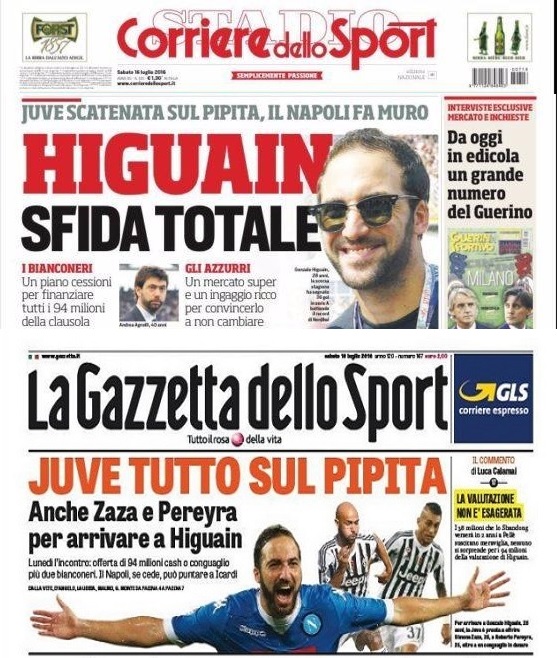 Niente di nuovo sul fronte Occidentale (Higuain), ed è solo l’inizio