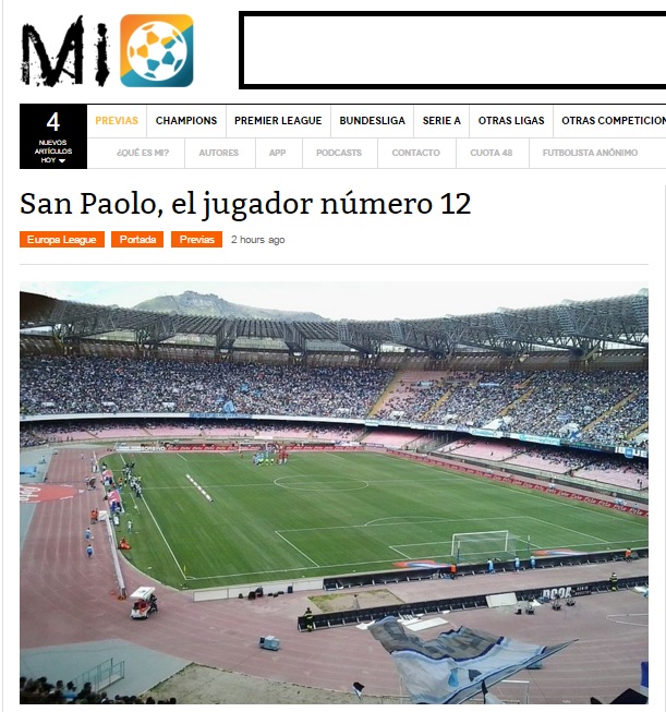 Per MarcadorInt, questa sera il San Paolo sarà «el jugador número 12»