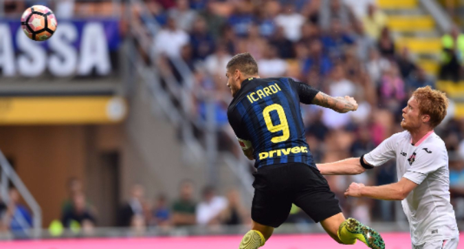 Inter-Palermo 1-1, Icardi risponde a Rispoli