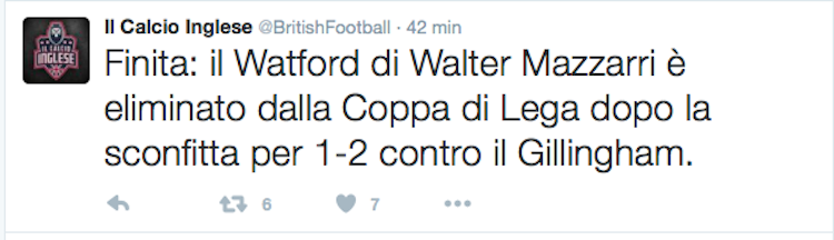 Mazzarri perde in casa col Gillingham, eliminato dalla Coppa di Lega Mazzarri perde in casa col Gillingham, eliminato dalla Coppa di Lega