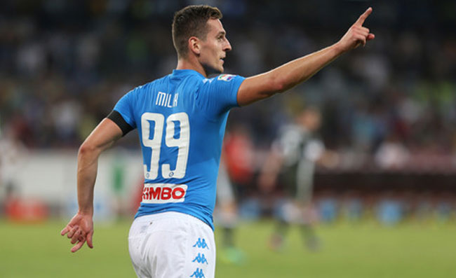 Real Madrid-Napoli: Milik in panchina, Pavoletti in tribuna