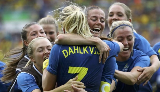 Calcio femminile: Svezia batte il Brasile e va in finale contro la Germania