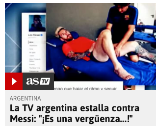 Un giornalista argentino accusa Messi: «Una vergogna se gioca contro l’Alaves» Un giornalista argentino accusa Messi: «Una vergogna se gioca contro l’Alaves»
