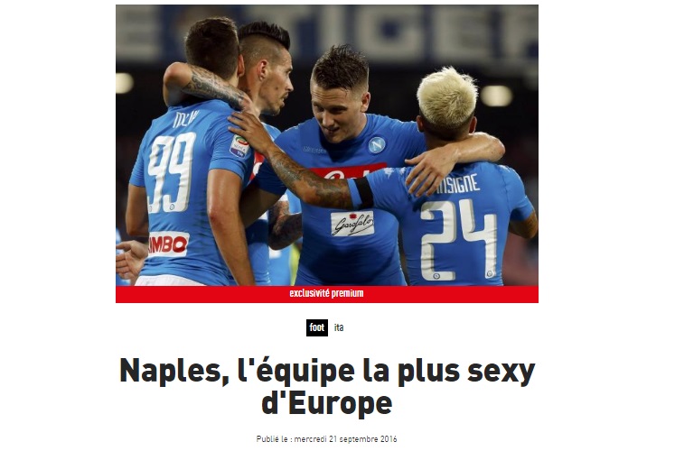 L’Equipe incorona il Napoli: «La squadra più sexy d’Europa»