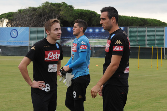 Il Napoli si allena, domani si parte per Kiev