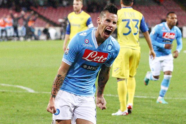 Il primo incrocio di sempre (0-0 in Serie B), Quagliarella e Hamsik Il primo incrocio di sempre (0-0 in Serie B), Quagliarella e Hamsik