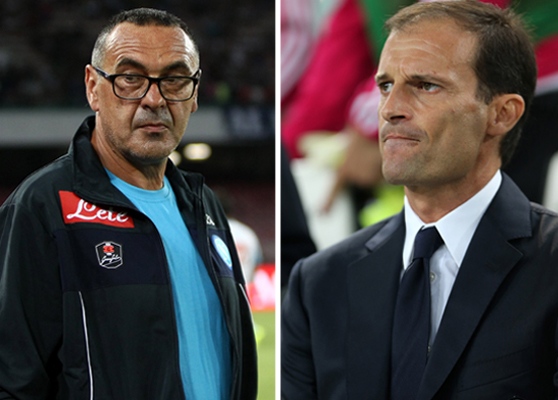 Juventus-Napoli giocata in anticipo: Allegri contro Sarri