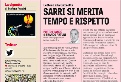 Gazzetta, Sarri