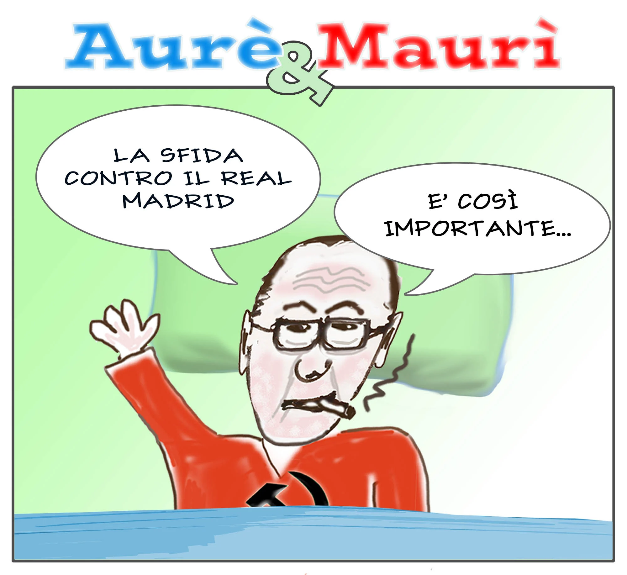Le strisce di Aurelio De Laurentiis Maurizio Sarri