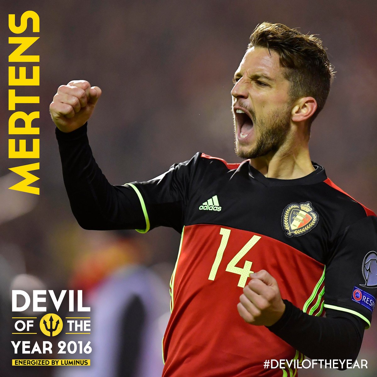 Dries Mertens è il giocatore dell’anno della Nazionale belga