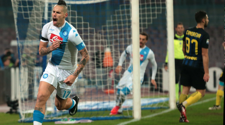 Napoli-Inter 3-0, pagelle / Hamsik monitora ogni singola zolla del San Paolo