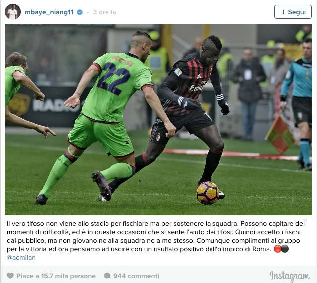Niang, Instagram