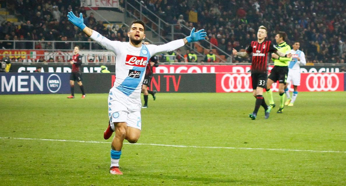 Milan-Napoli 1-2, Insigne e Callejon mandano Sarri a un punto dalla Juve (per una notte)