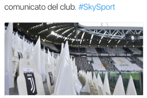 Sky Sport rimuove il tweet sul comunicato della Juventus dopo le proteste: «La notizia non la date?» item-thumbnail