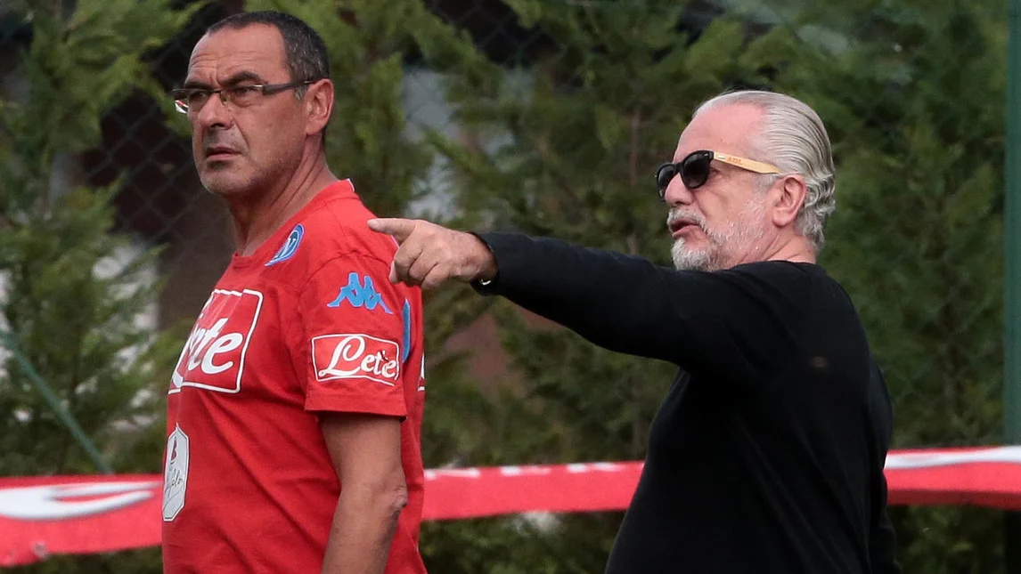Sarri e De Laurentiis