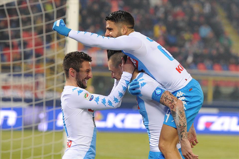 Con Mertens centravanti, il Napoli ha una media di tre gol a partita