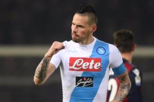 Bologna-Napoli 1-7, è la festa di Hamsik (prima tripletta in A), Mertens (tripletta) e Insigne item-thumbnail