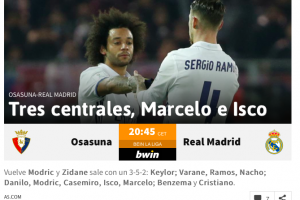 Osasuna-Real Madrid, Zidane schiera la difesa a tre item-thumbnail