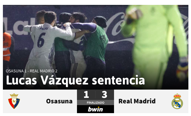 Real Madrid bruttino. Fa come il Napoli: aspetta che l’Osasuna si stanchi e poi vince 3-1