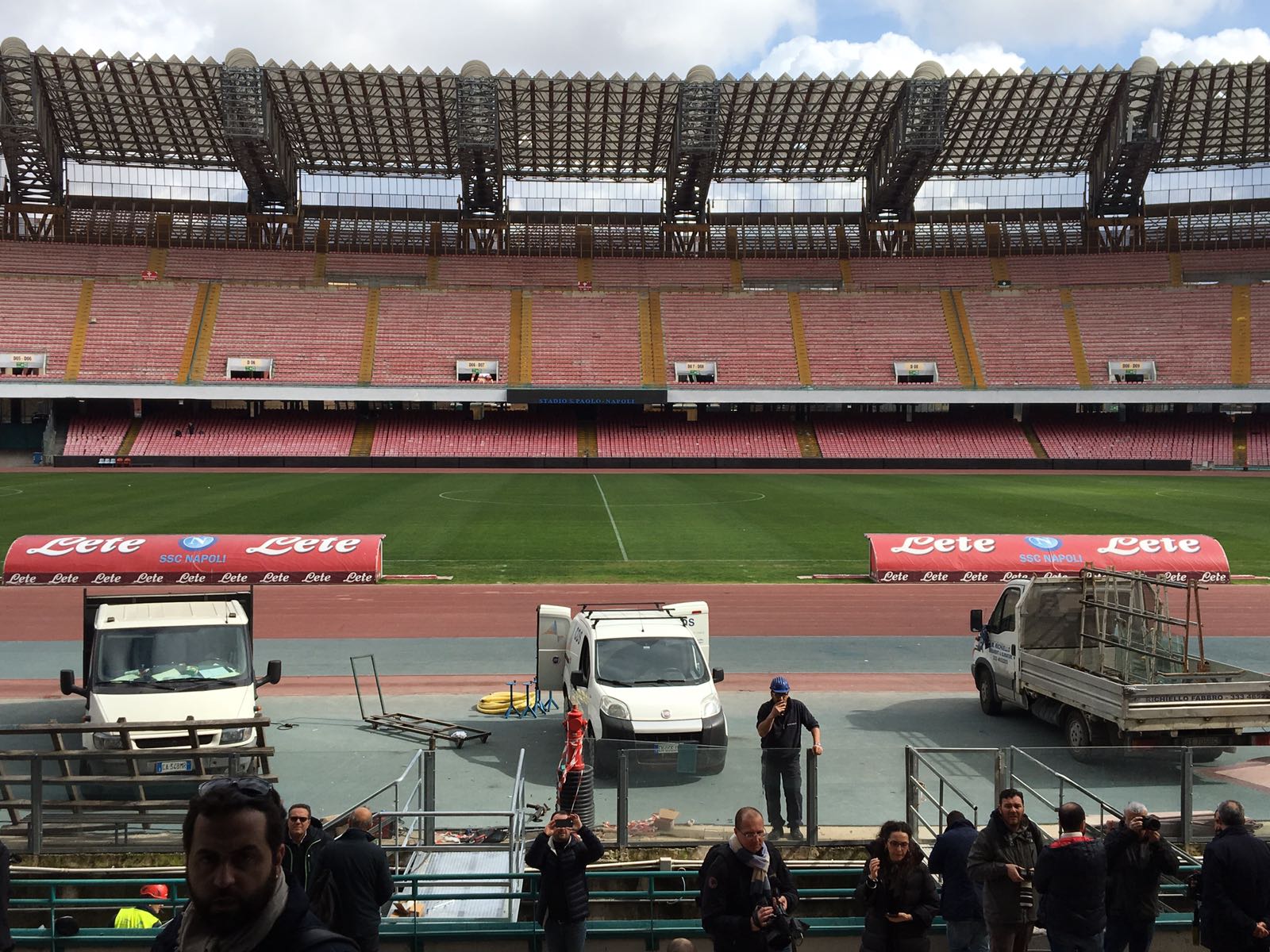 Fotogallery – Il “nuovo” San Paolo, Borriello: «Lavori al termine, abbiamo rispettato i tempi»