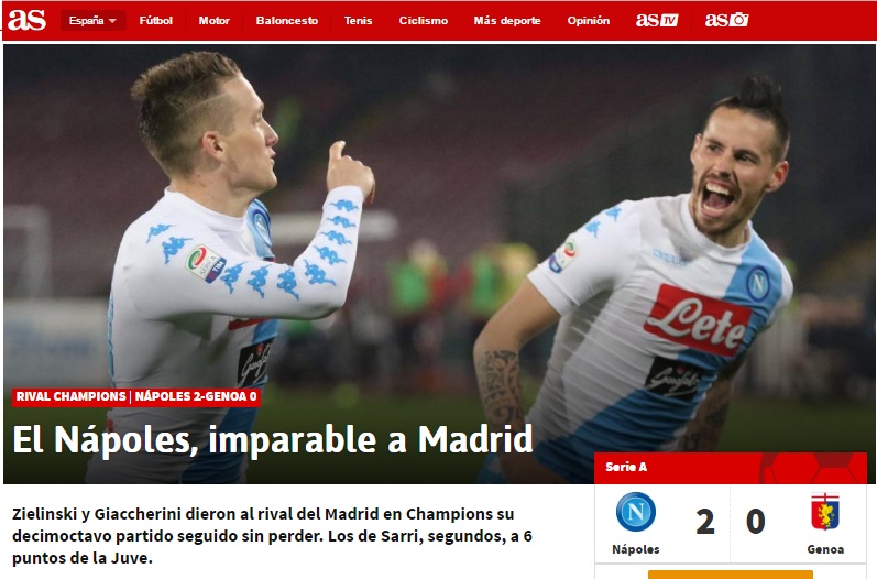 Il Napoli, per la stampa di tutta Europa, «est prêt pour le Real Madrid»