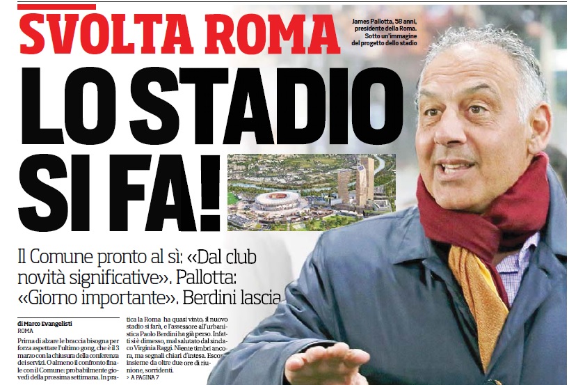 L’apertura del Corsport: «Svolta Roma, lo stadio si fa»