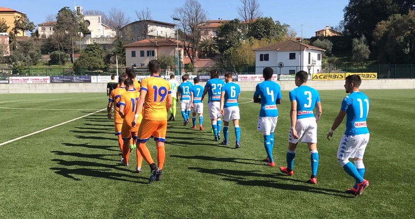 Napoli Primavera, secondo 1-1 al Viareggio: non basta Russo contro la Rapp.va Serie D