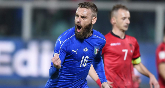 Italia, missione compiuta: 2-0 all’Albania, segnano De Rossi e Immobile