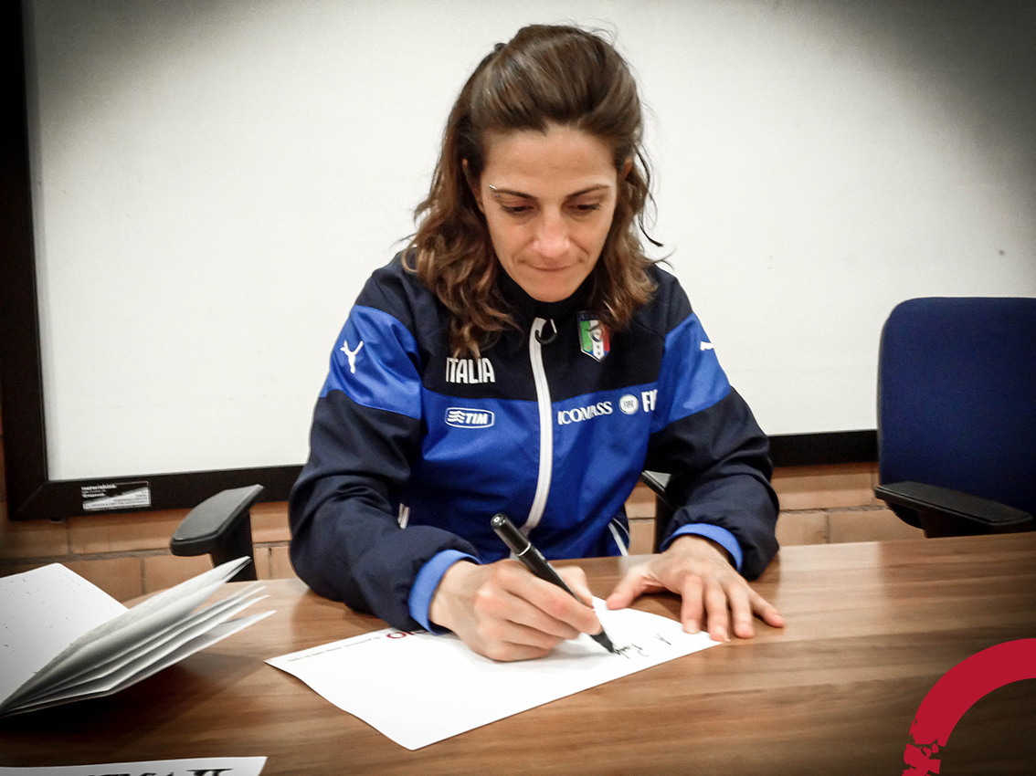 Patrizia Panico è il ct (ad interim) della Nazionale maschile Under 16