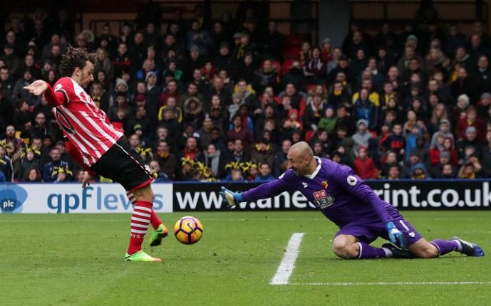 Ancora Gabbiadini, il suo gol serve per battere Mazzarri (Watford-Southampton 3-4)